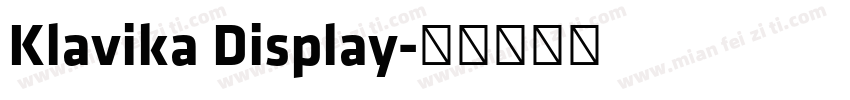 Klavika Display字体转换